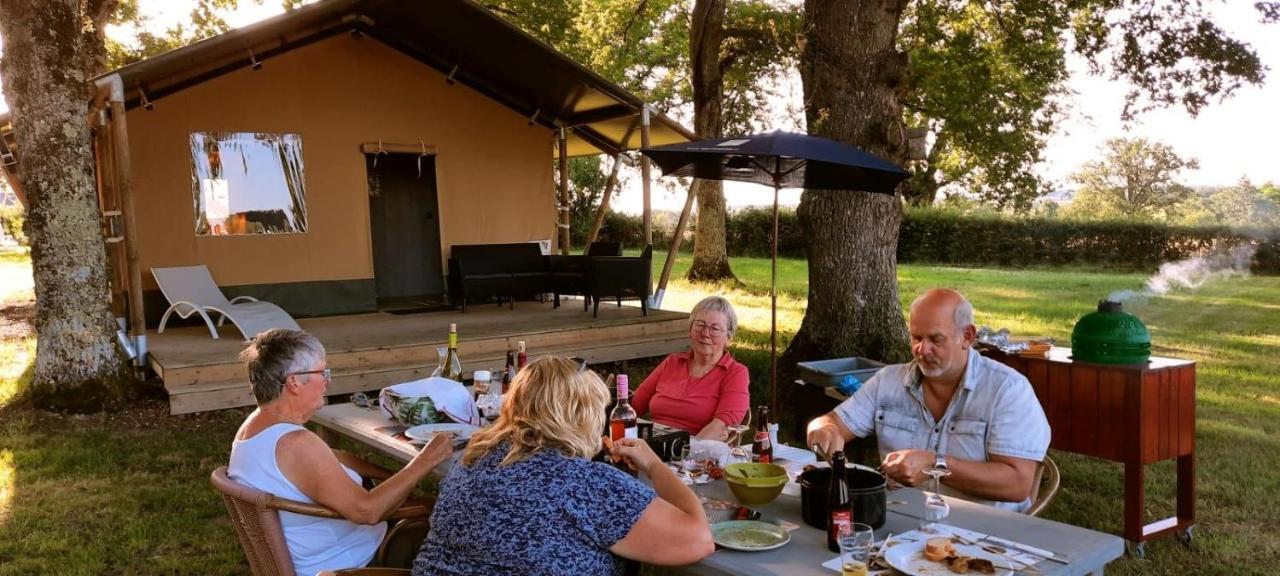 Glamping Les Arbres, Luxe Safaritent Met Zwembad Cronat Exteriör bild