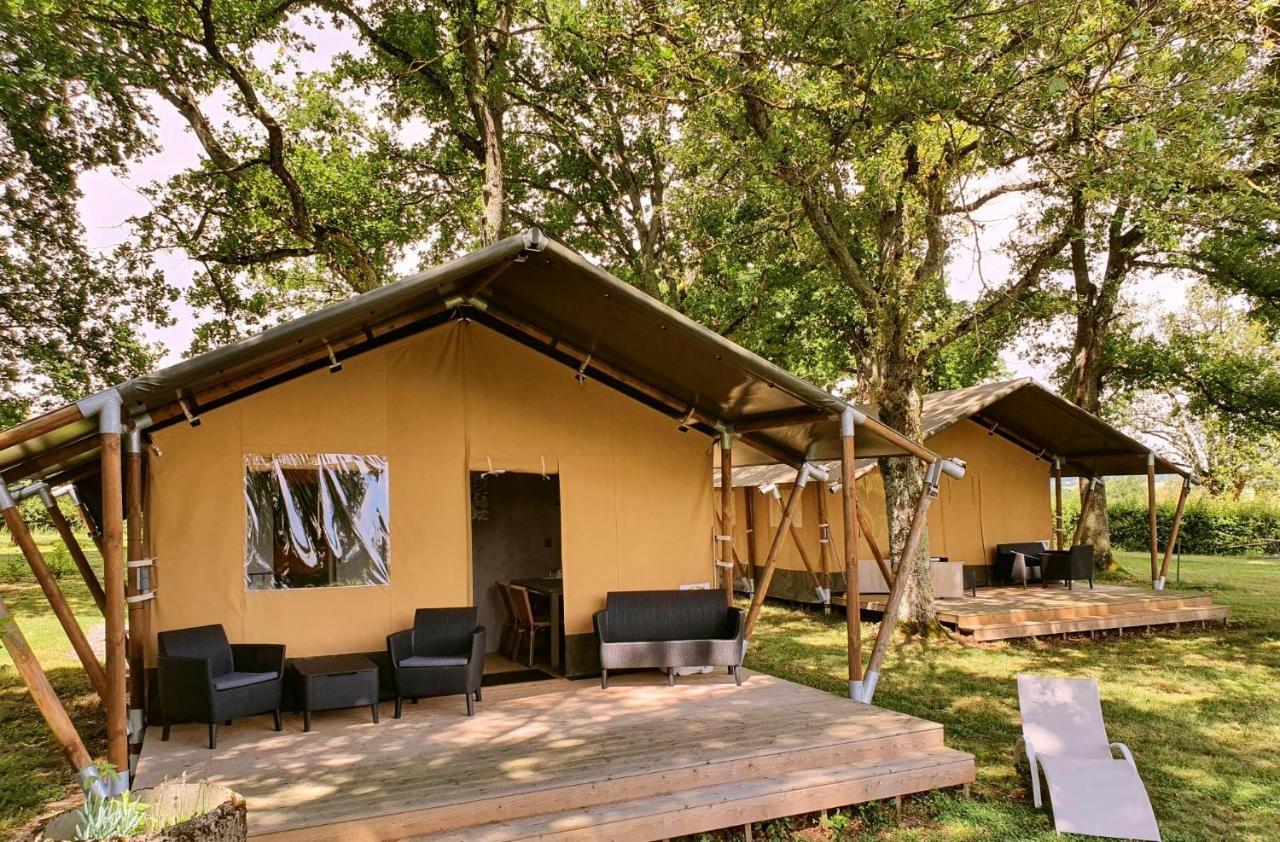 Glamping Les Arbres, Luxe Safaritent Met Zwembad Cronat Exteriör bild
