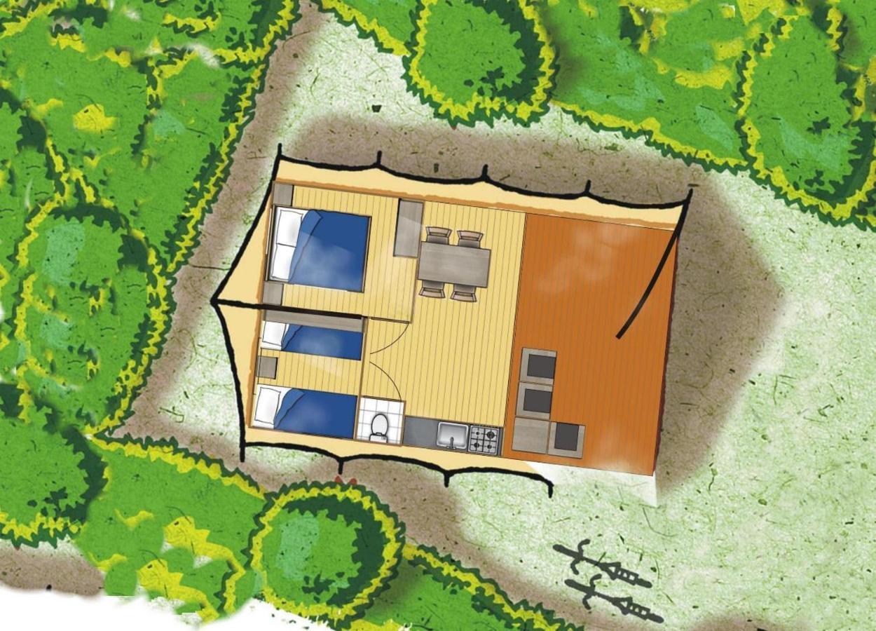 Glamping Les Arbres, Luxe Safaritent Met Zwembad Cronat Exteriör bild